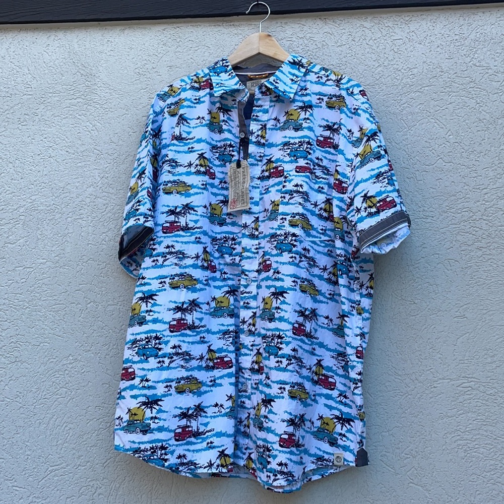 Car print shirt 4XL Hawaiian